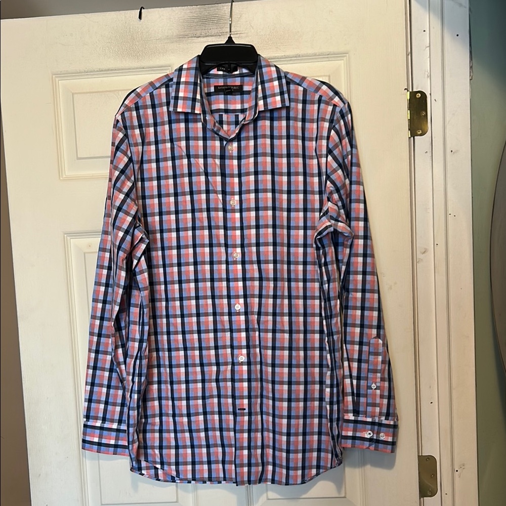 Banana Republic Long Sleeve Button Down Shirt Size Large Multicolor